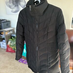 Black Down Quilted Puffer Jacket Kenneth Cole Reaction